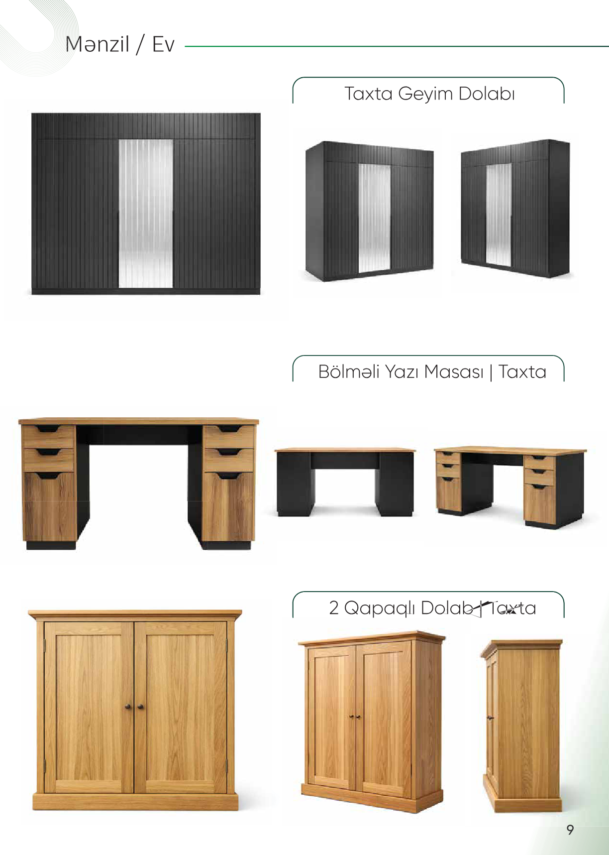 Təbii Taxta Dolab - 2