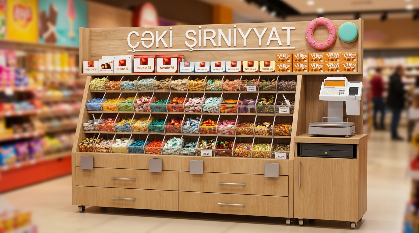 Laminat və pleksiqlas vitrinli məhsul stend nümunələri - 3