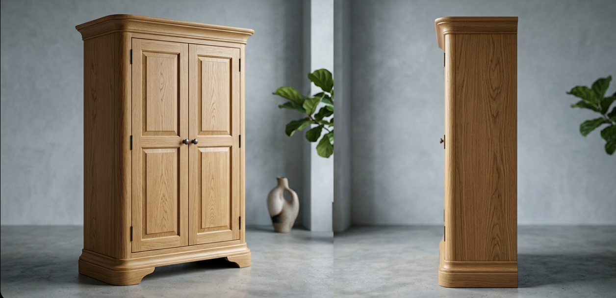 2 Qapaqlı Dolab | Taxta - 2